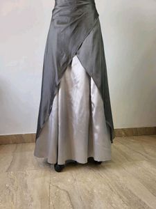 Satin dual tone Gown
