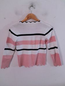 Chic Striped Long Sleeve Top