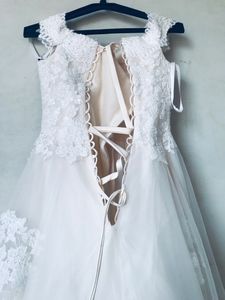Ivory A Line Floor Wedding Dress