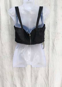 88209. Chic Black Bustier Top