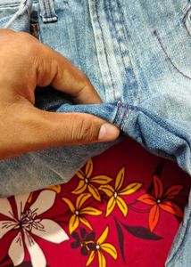 Stylish Denim Shorts with Embroidery