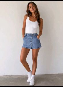 Button Fly Denim Shorts