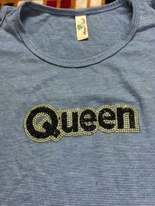 Stylish Queen Embellished T-Shirt