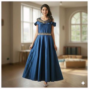 Navy blue  stunning gown