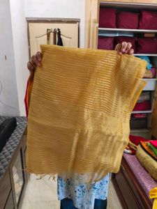 Golden Striped Dupatta