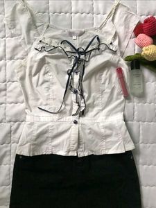 Chic White Peplum Blouse