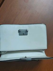 Quilted White Crossbody Bag