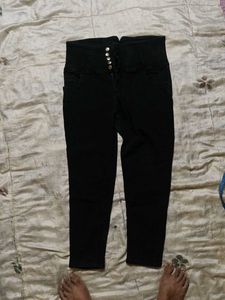 High Waisted Black Jeans