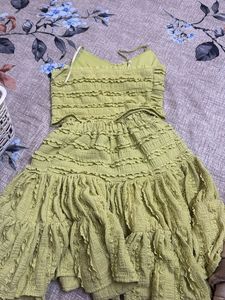 Chic Ruffled Lime Green coord