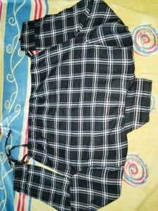 Stylish Plaid  crop top