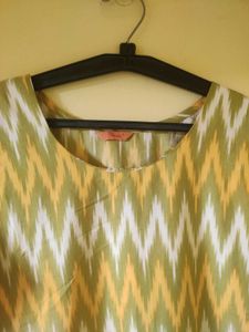 Vibrant Ikat Print Kurta