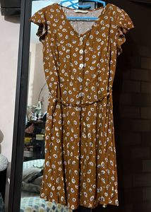 Floral Button-Down Midi Dress