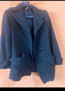 Classic Black Wool Coat
