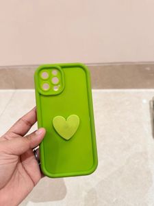 Green Heart Phone Case 12/12 pro
