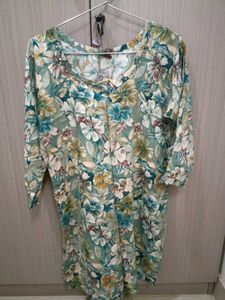 Floral Print women's short kurta
