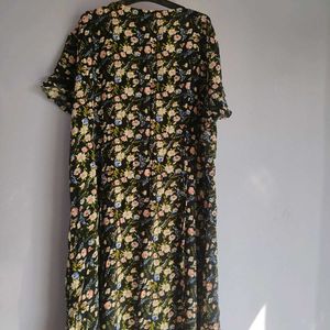 Floral Button-Up Mini Dress