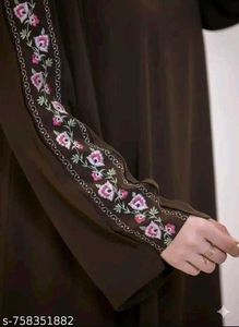 Embroidered Abaya Gown