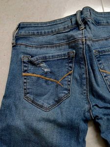 Denim Distressed Shorts