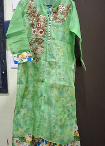 Floral Print Ethnic Gown