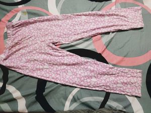 Cute Pink Heart Pajama Pants