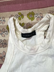 White Racerback Tank Top