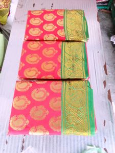 Premium Amman Silk Saree Rani Red