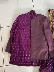 Elegant Purple Embroidered Lehenga Choli Set