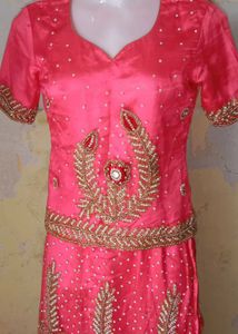 Beautiful Red Embellished Lehenga Choli