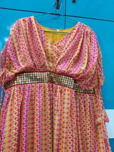 Vibrant Geometric Print Maxi Dress