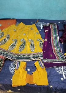 Yellow Lehenga Choli Set