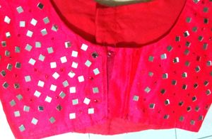 Rani Pink Raw Silk Blouse