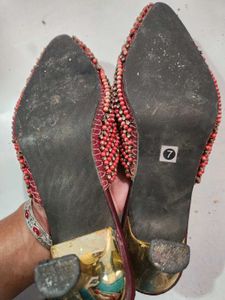 Embellished Red Heels