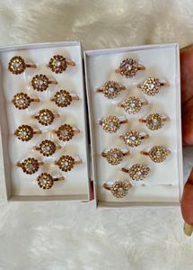 Unused Sparkling Flower Rings - Bulk Offer!