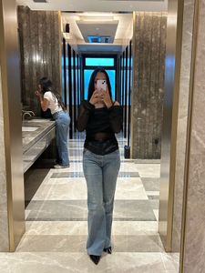 Light Wash Flared Jeans