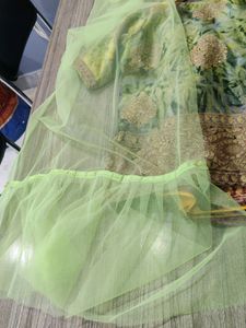 Girls Short Kurta And Palazzo Set With Frill Duptt