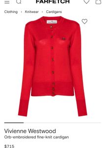 Vivienne Westwood Red cardigan