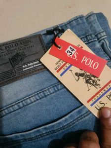 NEW 🔥 US Polo Assn. Men's Jeans - Light Blue Deni