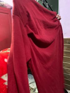 Chic Red Long-Sleeve Top