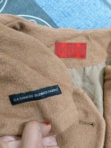 Stylish Tan Double-Breasted Coat