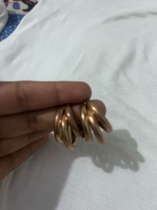 6 Pairs Trendy Hoop &amp; Pearl Earring Set