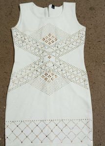 White midi Bodycon Dress
