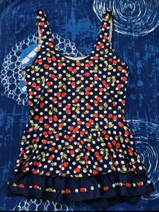 Cute Cherry Print Swimsuit