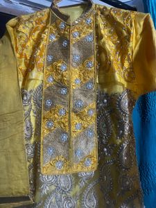 Yellow Embroidered Salwar Kameez