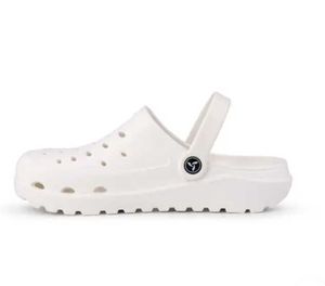 White Clogs with Butterfly Charm