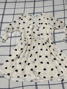 Heart Print Mini Dress
