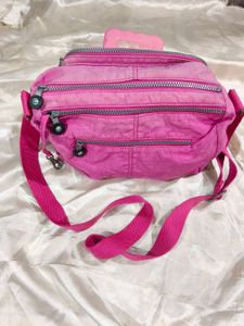 Pink Kipling Crossbody Bag