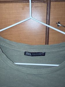 Zara Long Sleeve Crop Top