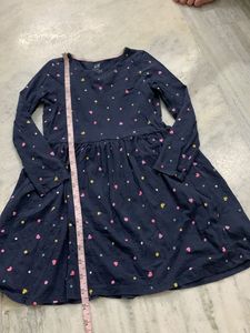 H&M Cute Navy Heart Print Dress