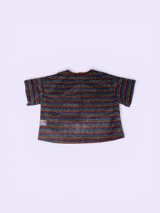 Sparkly Striped Cropped Top