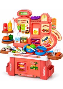 Orange Kitchen Pretend Play Toy Set